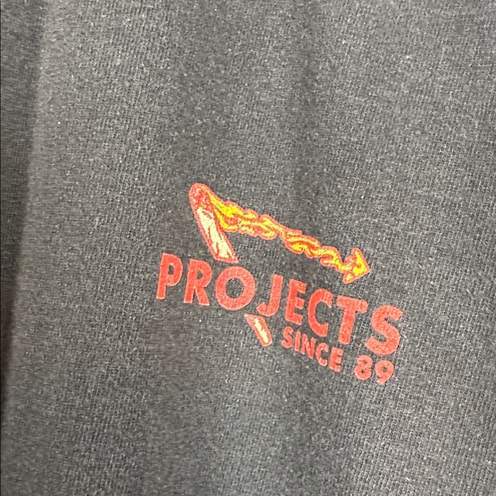 Projects SINCE 89 Sz Medium men’s Y2K t shirt Skate Streetwear graphic punk - Picture 6 of 7
